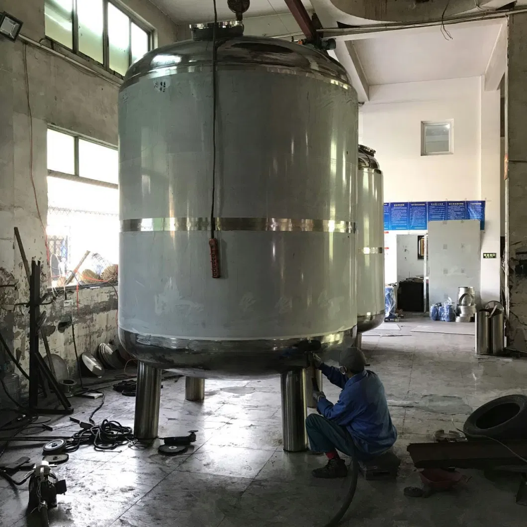 CIP Cleaning Sanitary Insulation Wall Jackete Mixing Tank Price